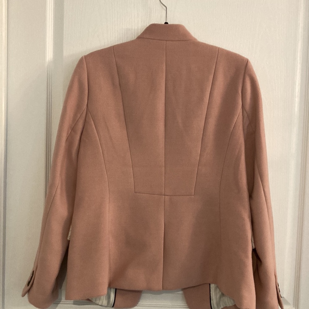 Banana Republic Blush Light Pink Fitted Blazer Sz 12 - Picture 5 of 5